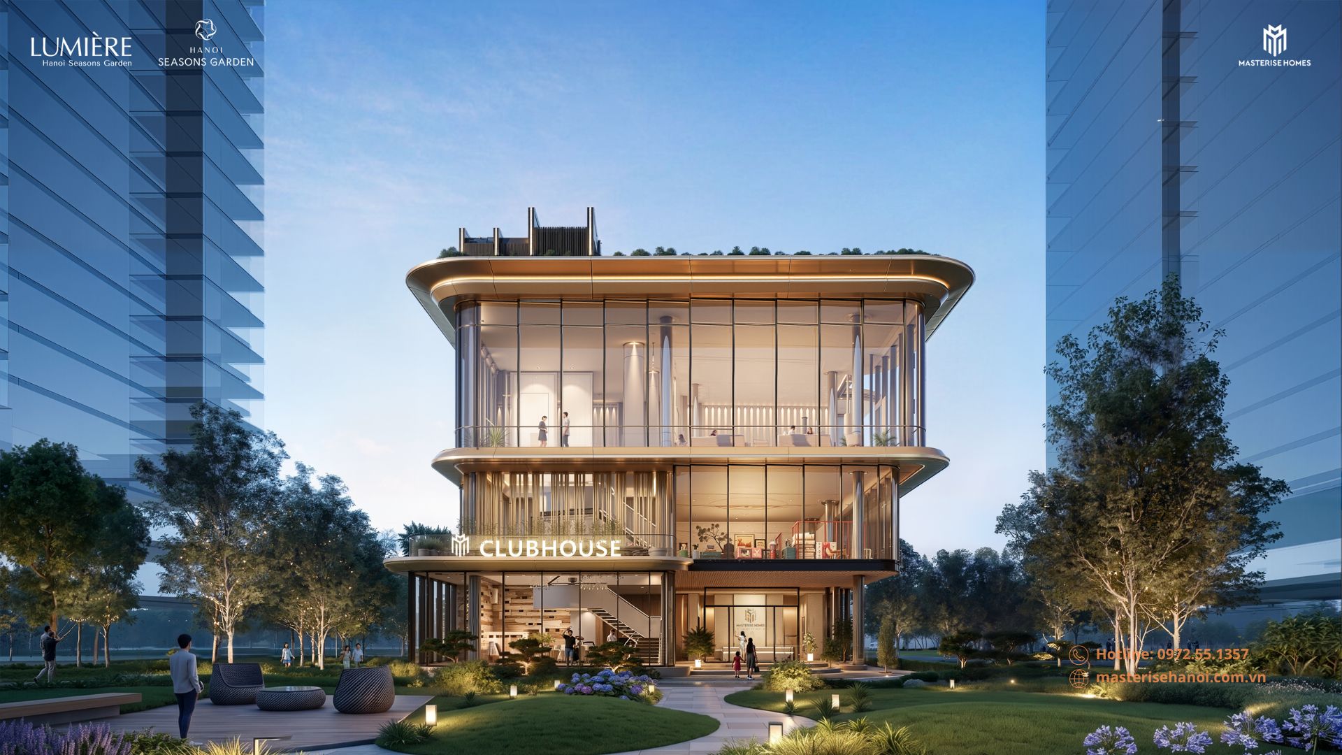 Clubhouse 3 tầng đẳng cấp - trái tim của dự án Hanoi Seasons Garden